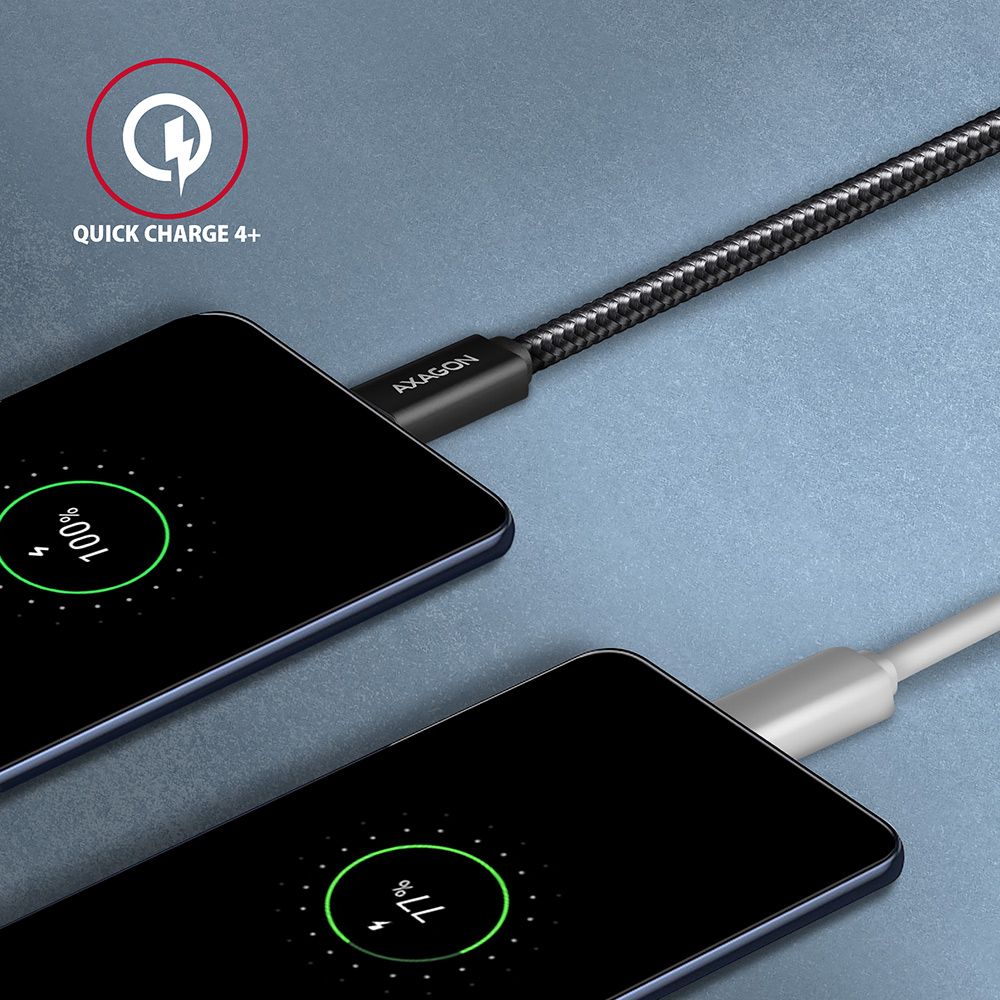 Axagon BUCM32-CM05AB SPEED+ USB-C <> USB 20 Gbps Cable 0.5 m