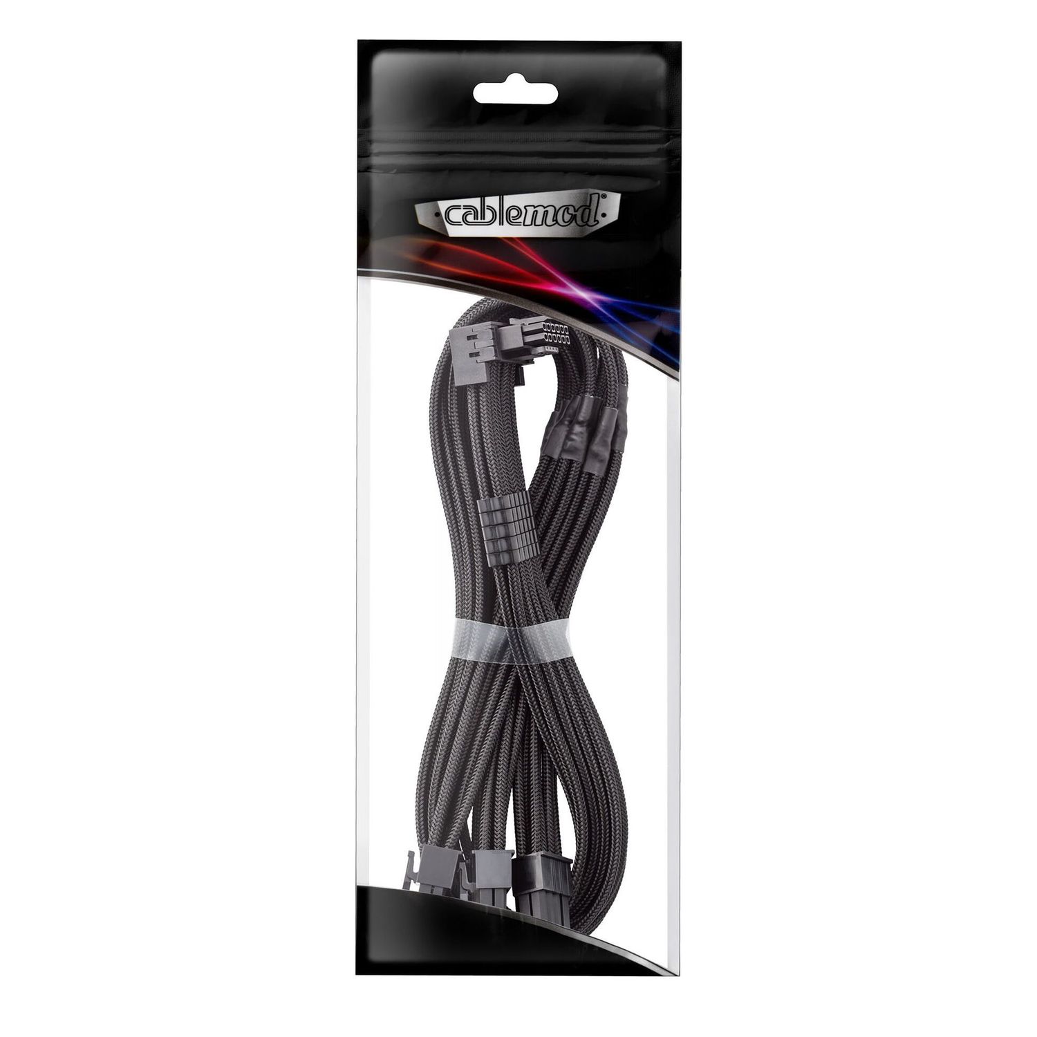 Adapterkábel Cablemod C-Series Pro - A Verzió, 90°, 16 pin - 3x8 pin PCIe, Fekete
