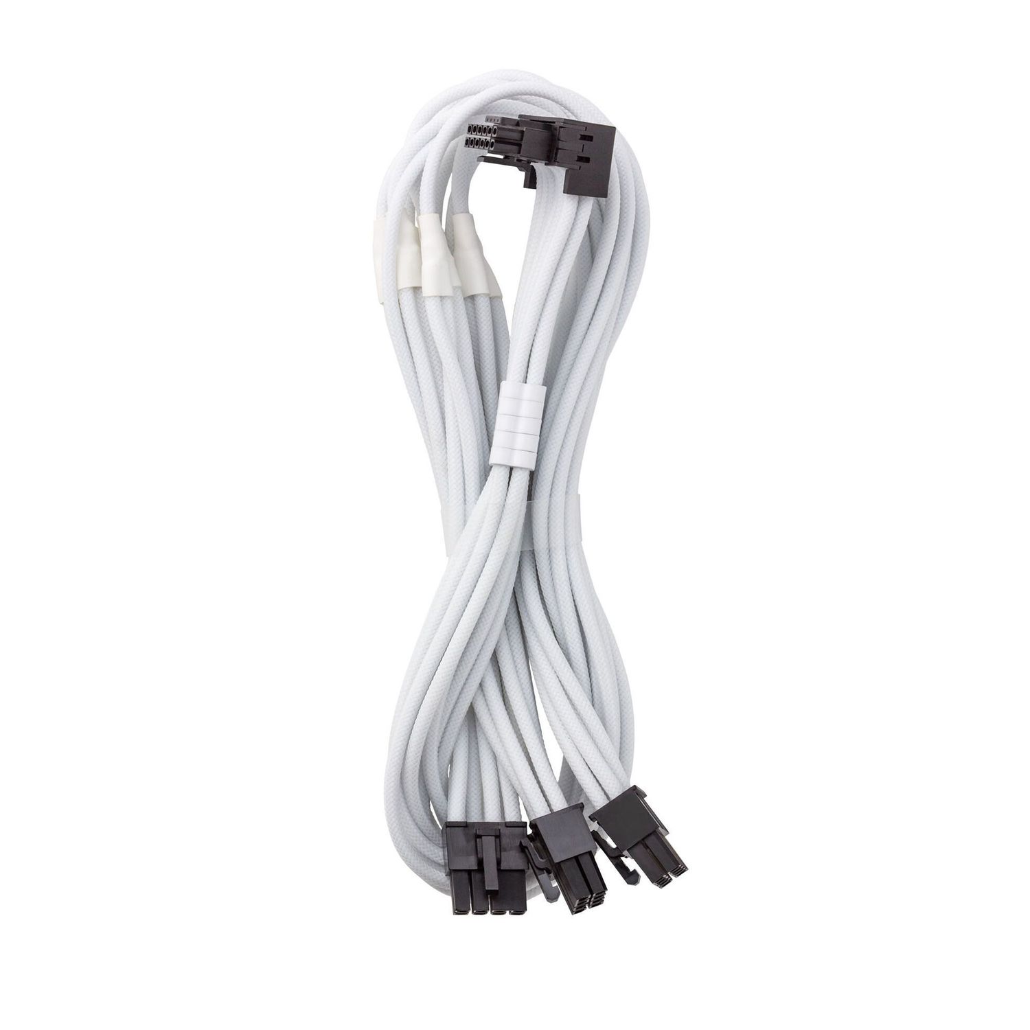 Adapterkábel Cablemod C-Series Pro - B Verzió, 90°, 16 pin - 3x8 pin PCIe, Fehér