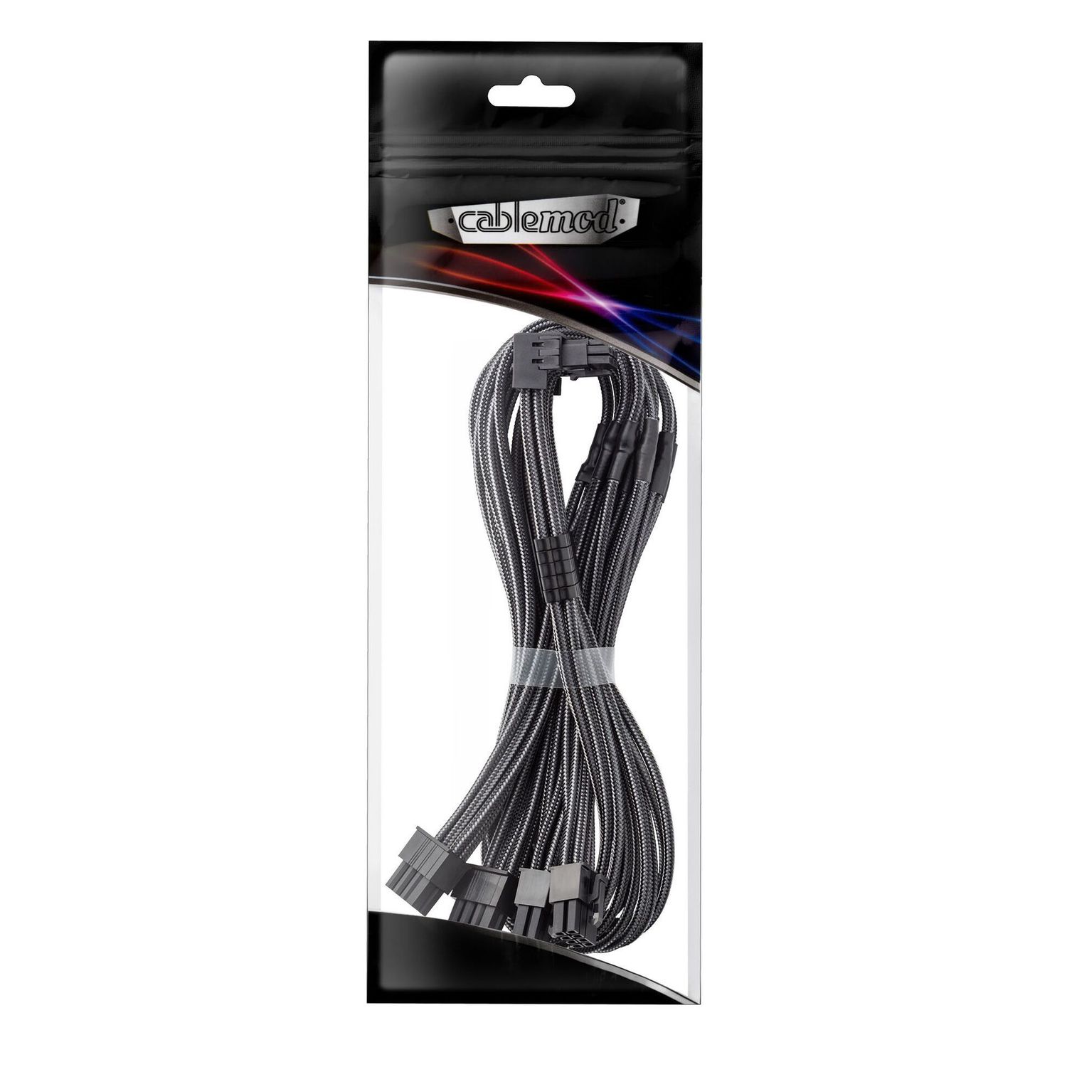 Adapterkábel Cablemod C-Series Pro - B Verzió, 90°, 16 pin - 4x 8 pin PCIe, Carbon