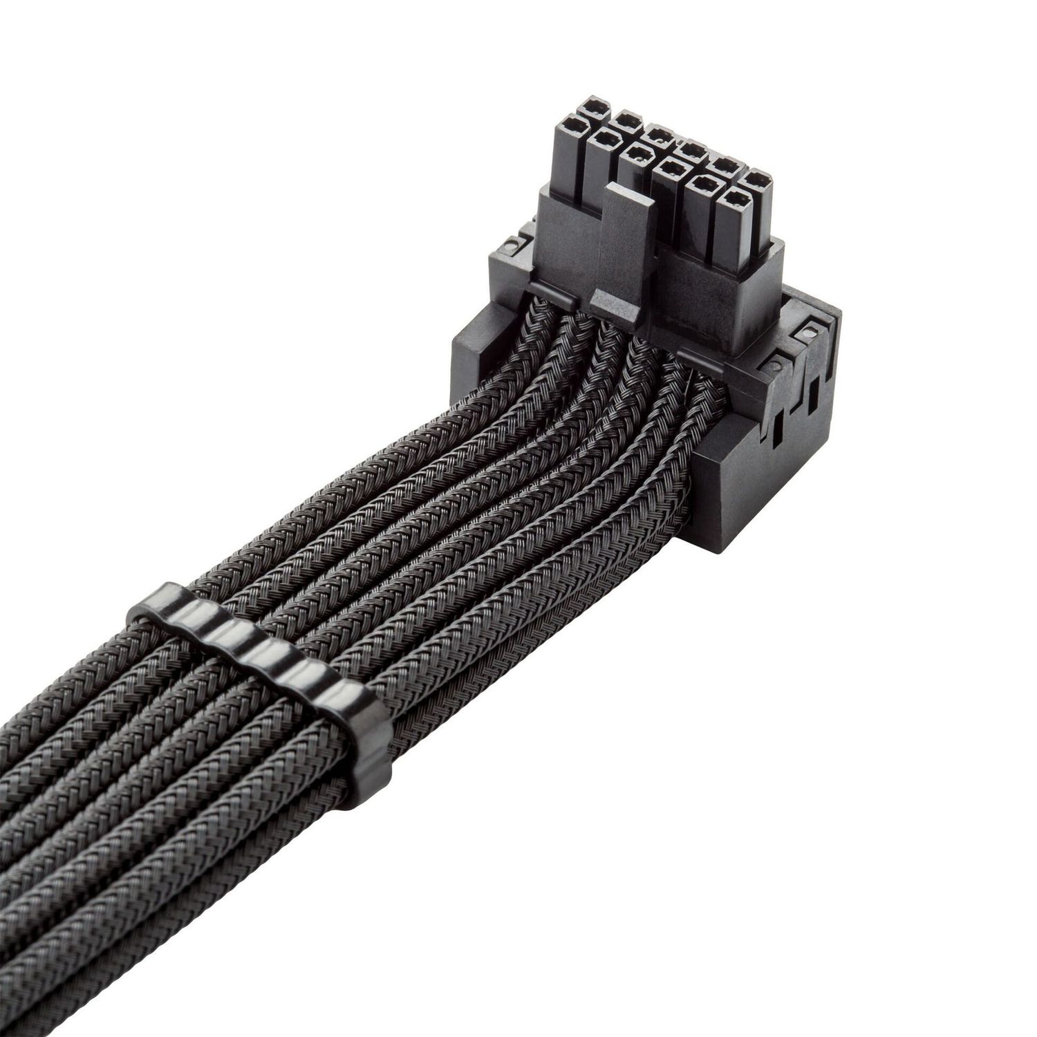 Adapterkábel Cablemod C-Series Pro - B Verzió, 90°, 16 pin - 4x 8 pin PCIe, Fekete