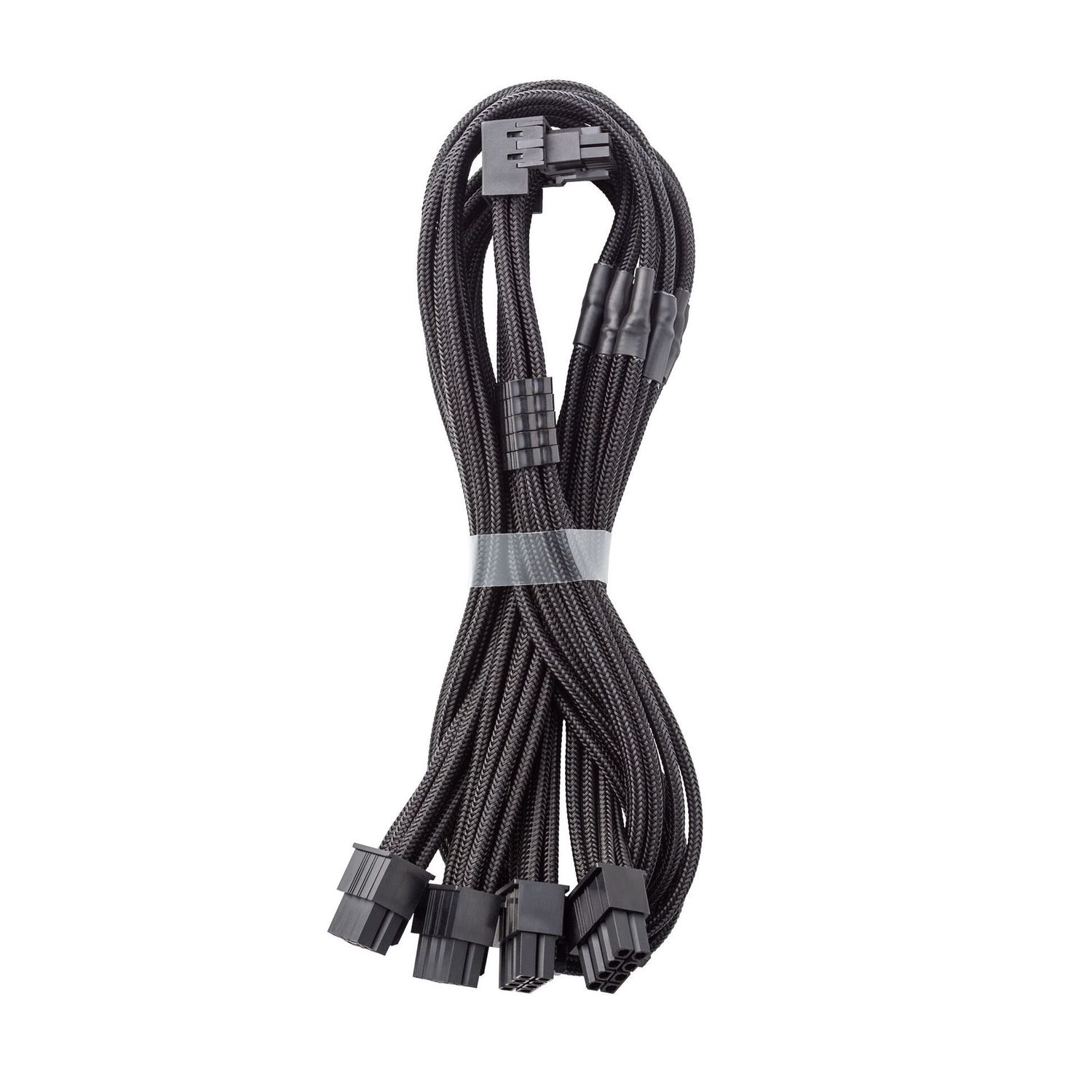 Adapterkábel Cablemod C-Series Pro - B Verzió, 90°, 16 pin - 4x 8 pin PCIe, Fekete