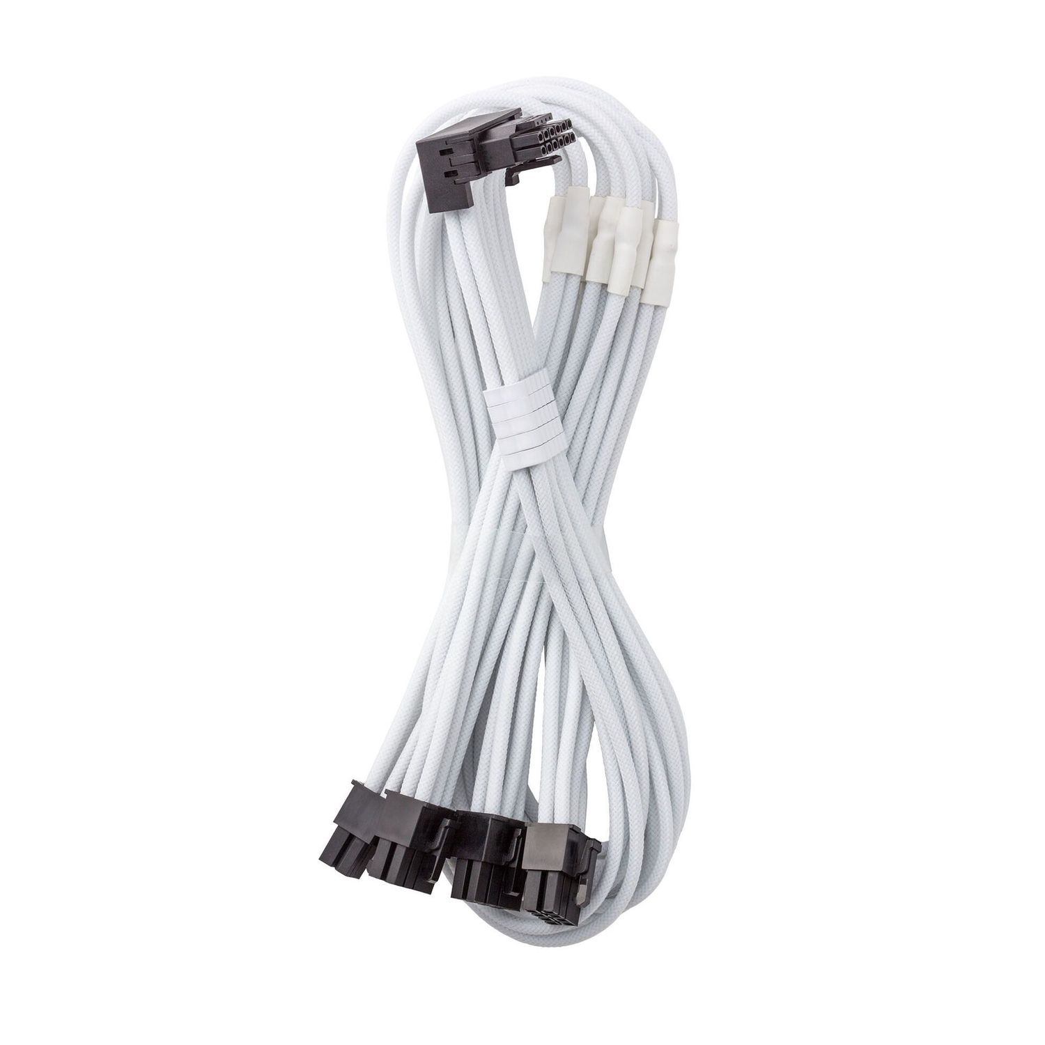 Adapterkábel Cablemod C-Series Pro - B Verzió, 90°, 16 pin - 4x 8 pin PCIe, fehér