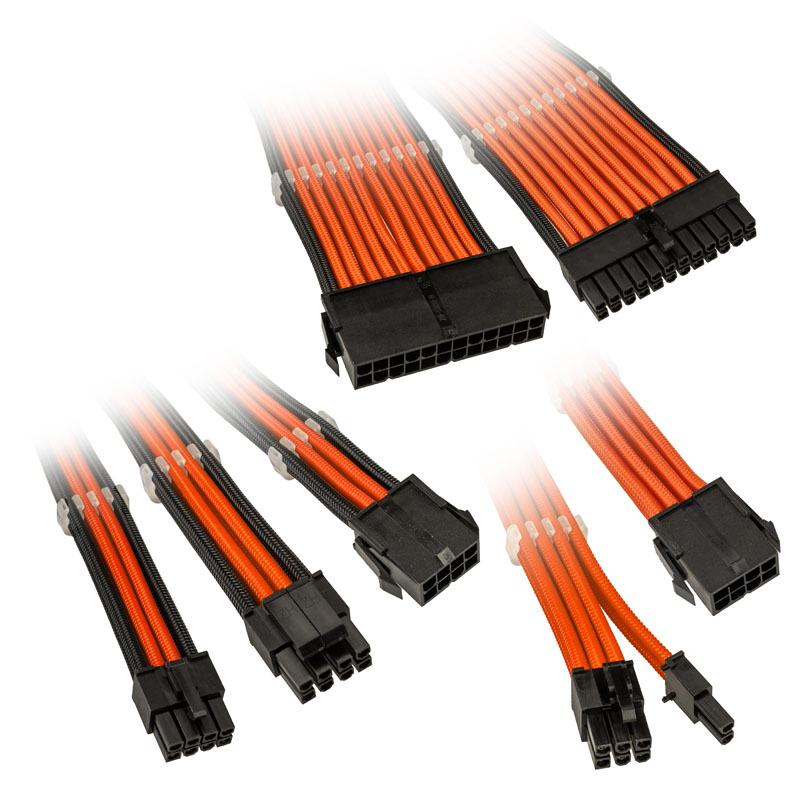 Kábel Modding Kolink Core Adept hosszabbító szett Narancs