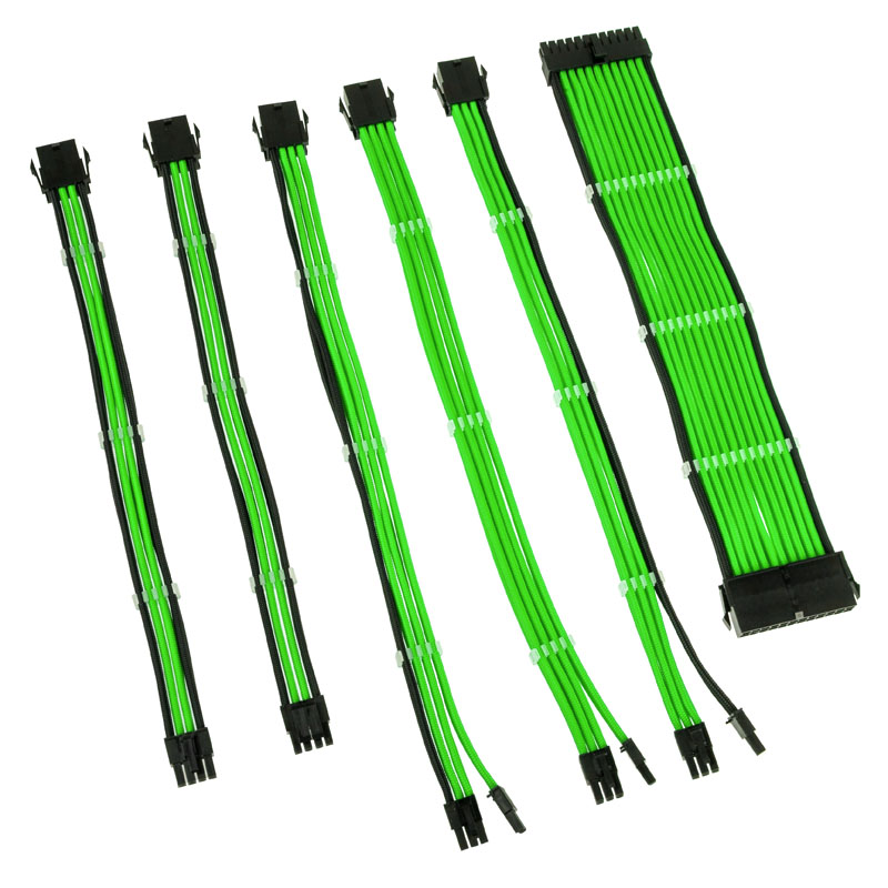 Kolink Core Adept Braided Cable Extension Kit - Green