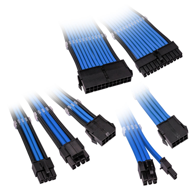 Kábel Modding Kolink Core Adept hosszabbító szett Kék
