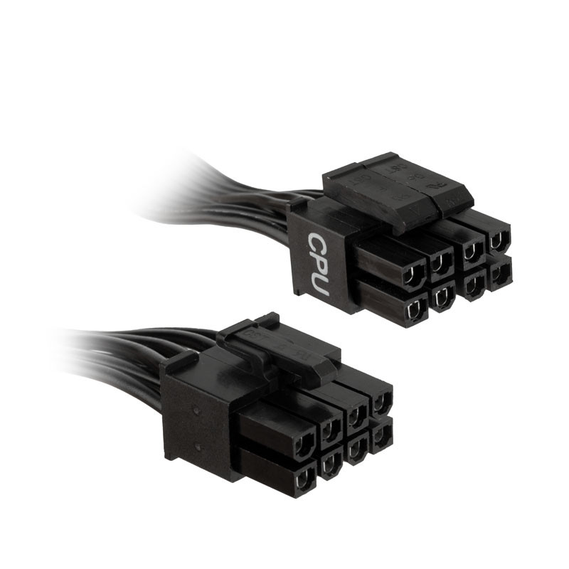 Kábel Kolink Regulator 4+4 pin 12V ATX / EPS / CPU modular, 65cm, Fekete,