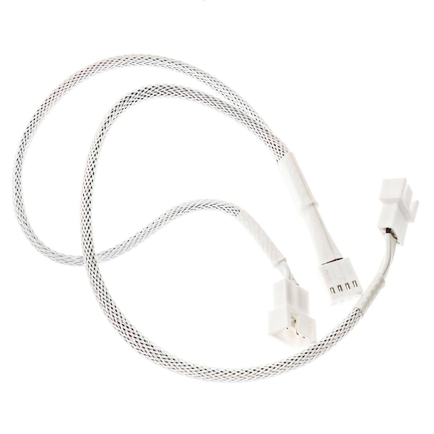 Kolink 1-2 PWM Fan Splitter Cable - 35cm, braided, white