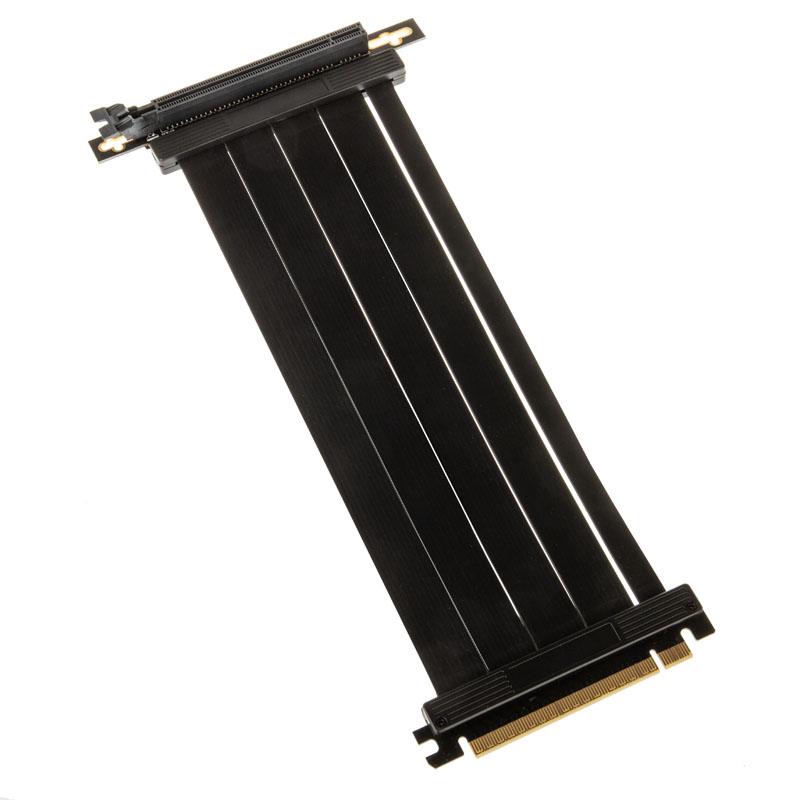 Kábel Riser Kolink PCI-express 4.0 X16 22cm 90 fokos Fekete