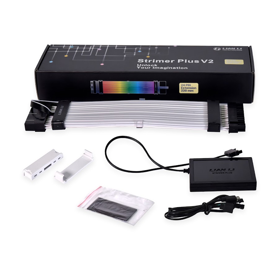 Kábel Lian Li Strimer Plus V2 24-Pin RGB Tápkábel 20cm D-RGB