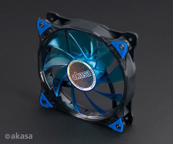 Ventilátor Akasa Vegas LED 12cm Kék