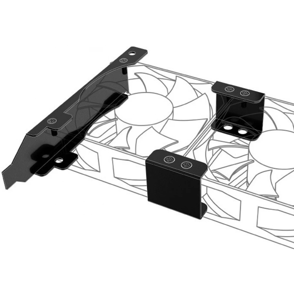 Akasa PCI Slot Bracket for Mounting One/Two 80 or 92mm Fans