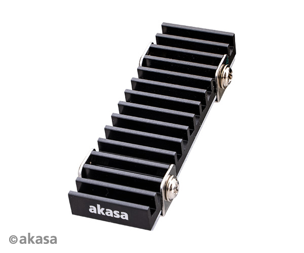 SSD hűtő Akasa Gecko Pro M.2 hűtőborda Fekete