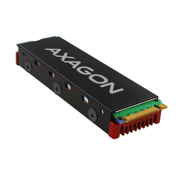 SSD hűtő Axagon CLR-M2 M.2 NVMe , piros