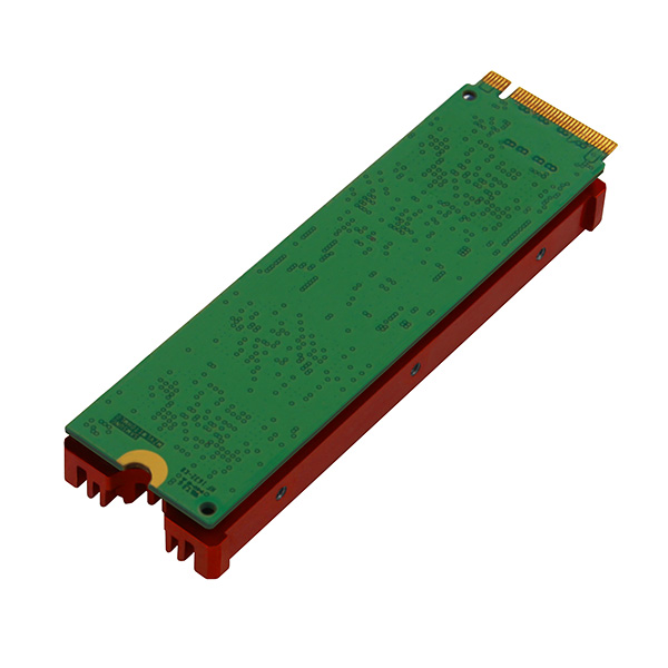 AXAGON CLR-M2 passive M.2-SSD heatsink - 2280, Aluminium, red