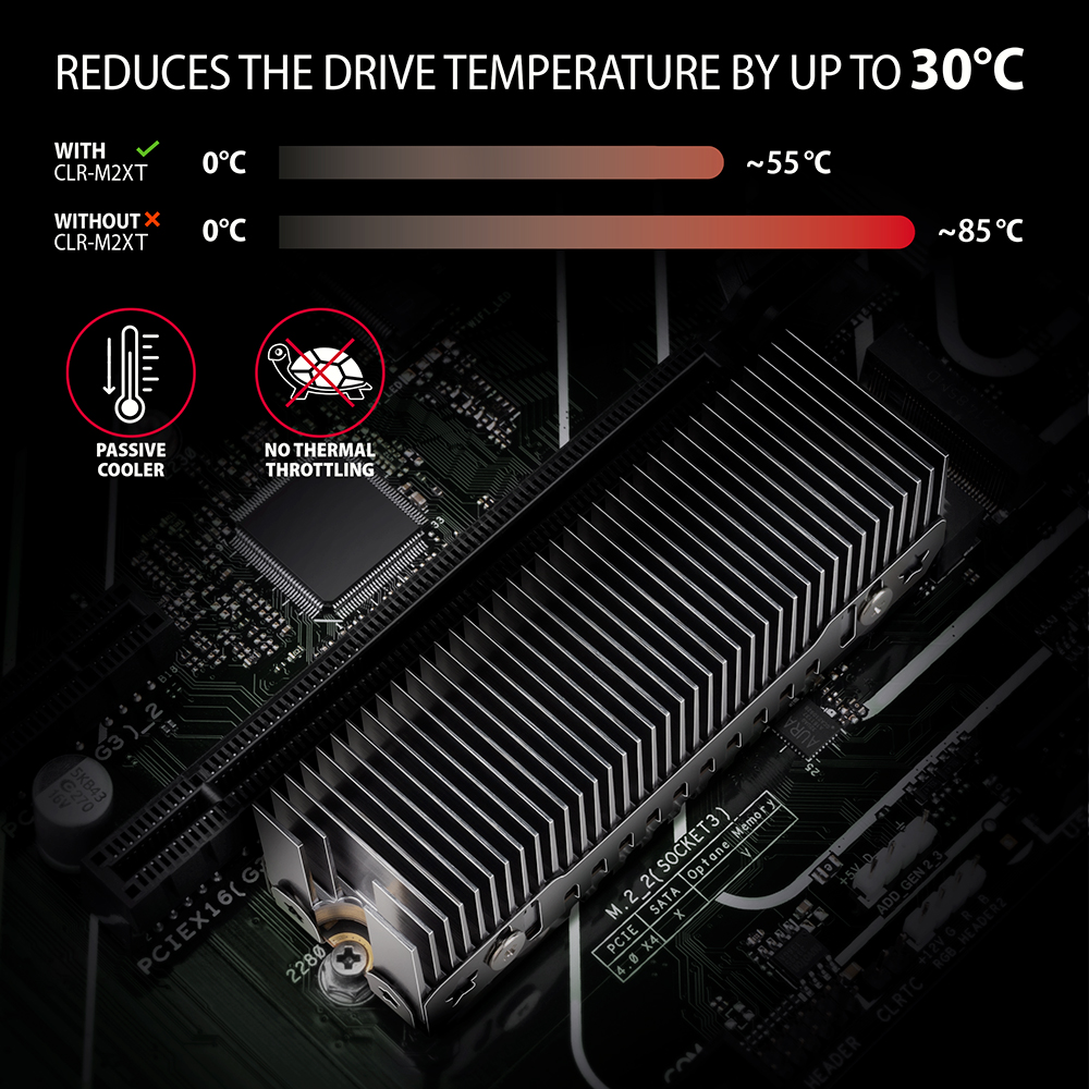 AXAGON CLR-M2XT Heatsing for M.2 SSD