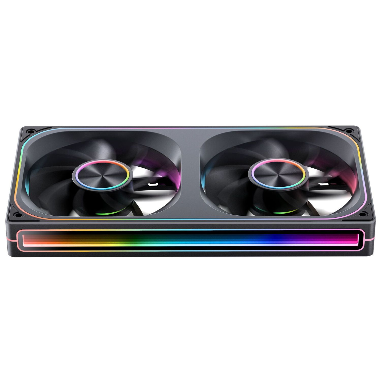 Ventilátor Jonsbo ZA-240 Infinity Mirror ARGB fordított légáram PWM 240mm, fekete