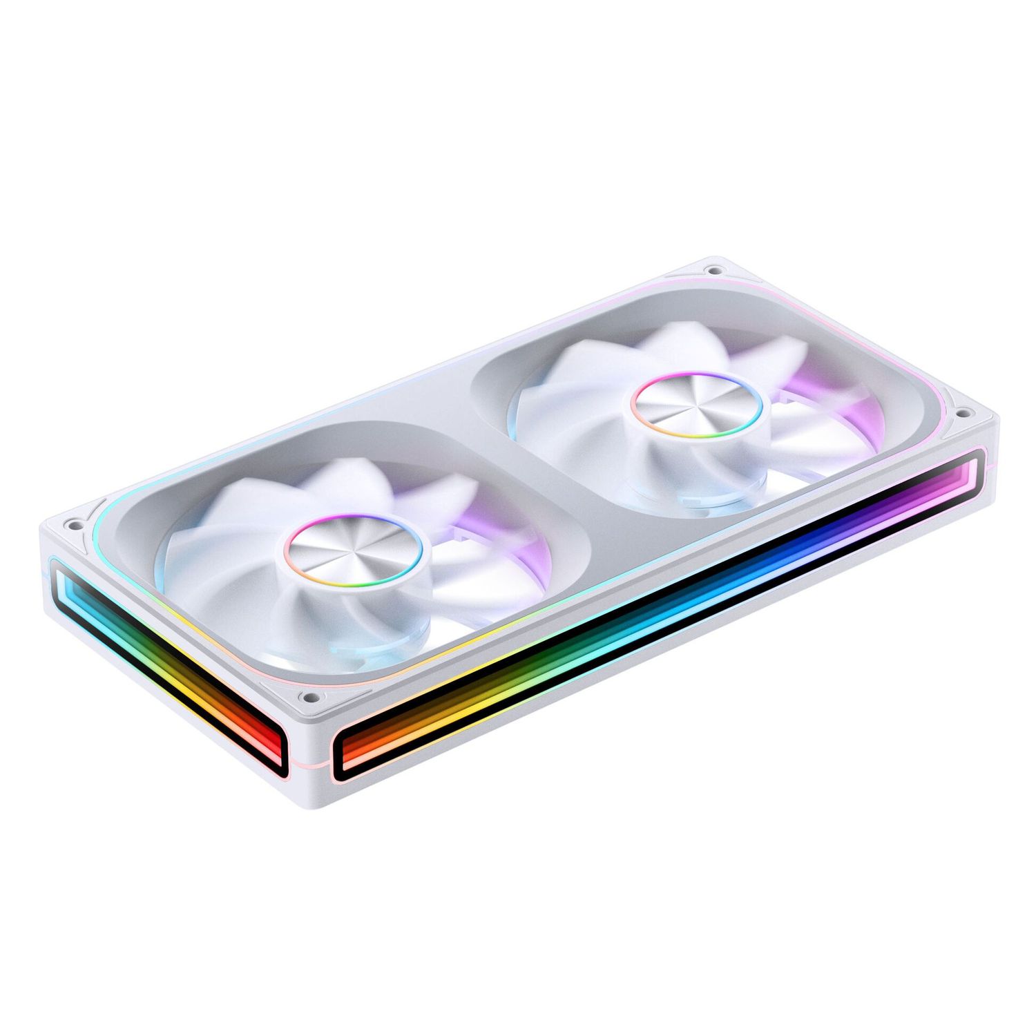 Ventilátor Jonsbo ZA-240 Infinity Mirror ARGB fordított légáram PWM 240mm, fehér