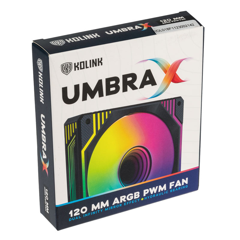 Kolink Umbra X ARGB High Performance PWM cooler - 120mm, black