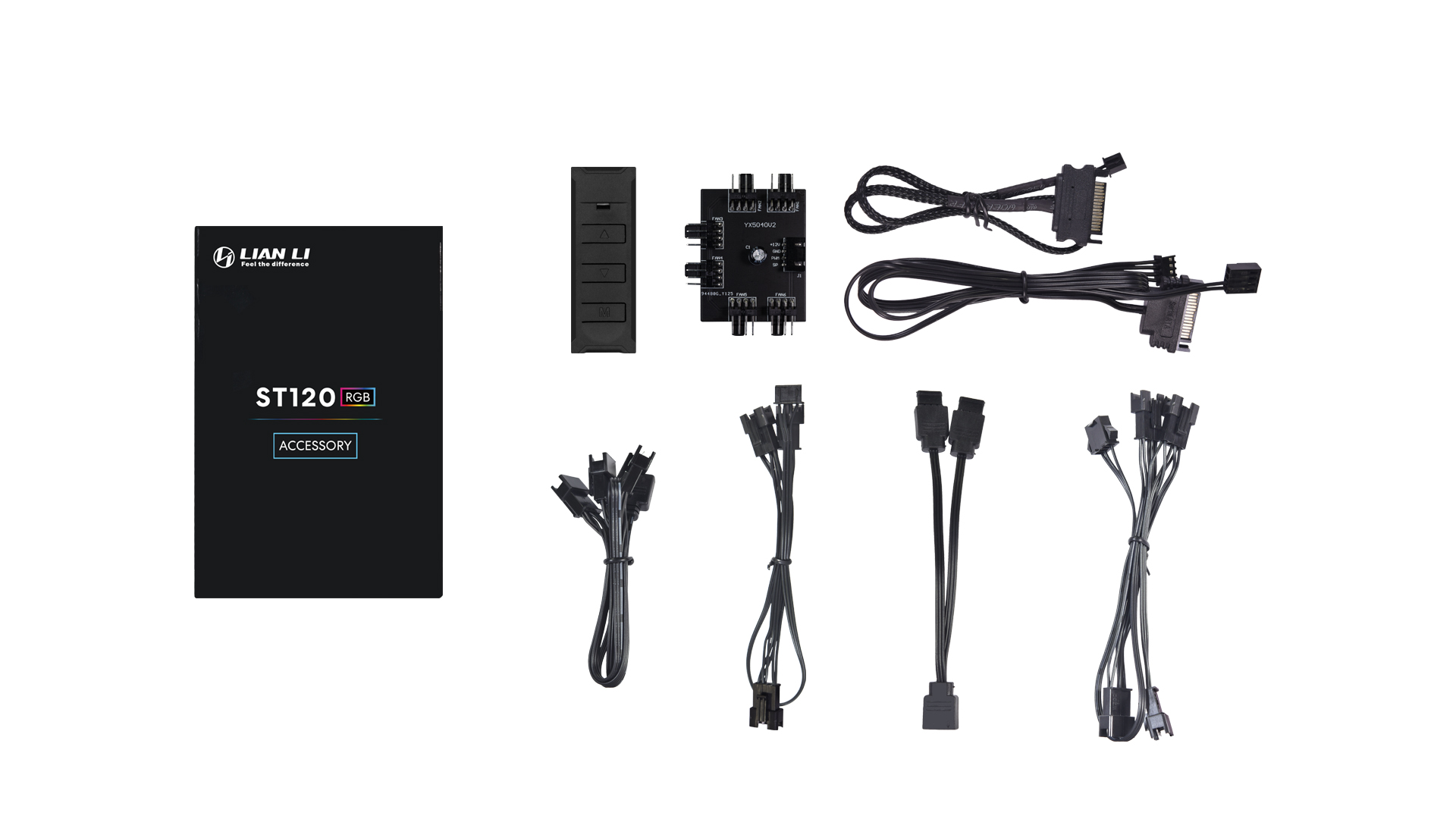 Lian Li ST120 RGB PWM 12cm 3pcs + controller Black