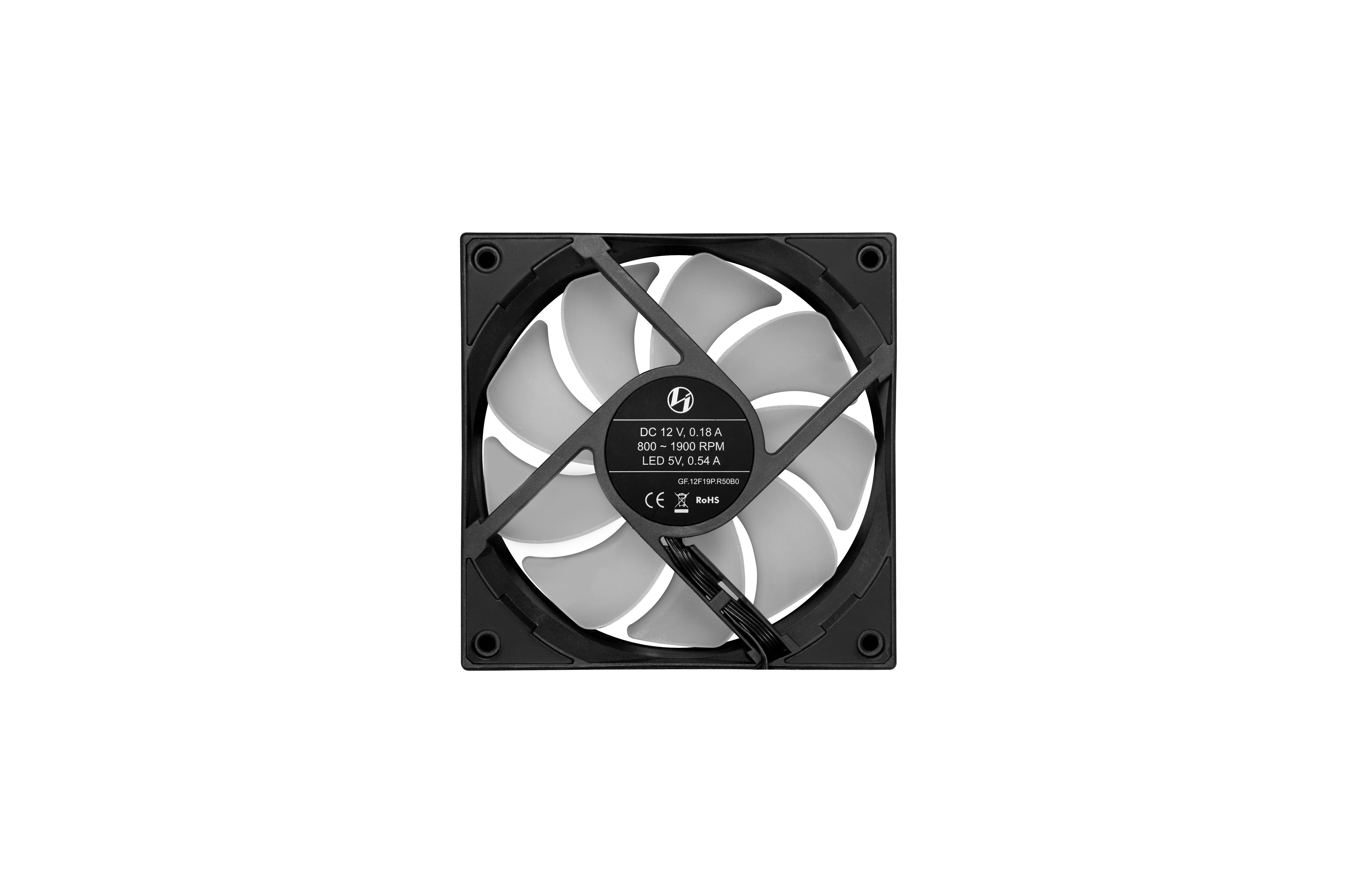 Ventilátor Lian Li ST120 RGB PWM 12cm RGB Fekete 3db-os + Vezérlő
