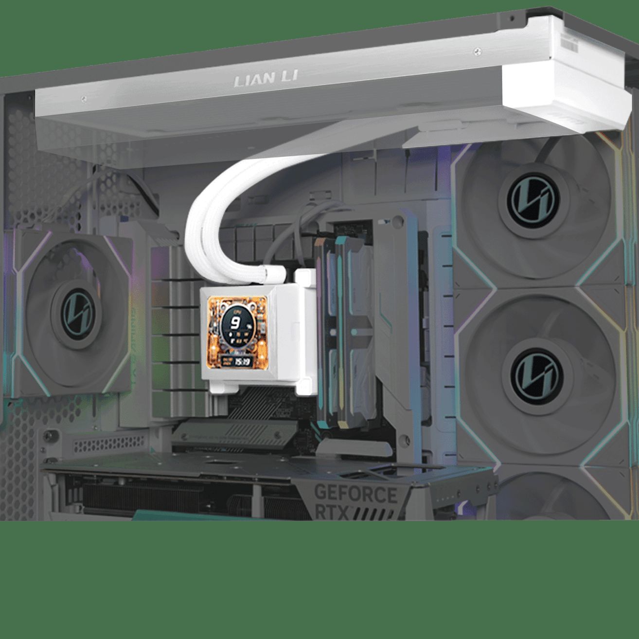 Lian Li Hydroshift LCD 360 ARGB AIO, Fanless - white