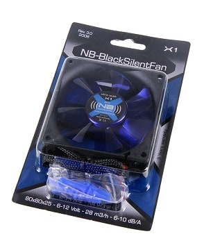 Ventilátor Noiseblocker BlackSilent Fan X1 8cm
