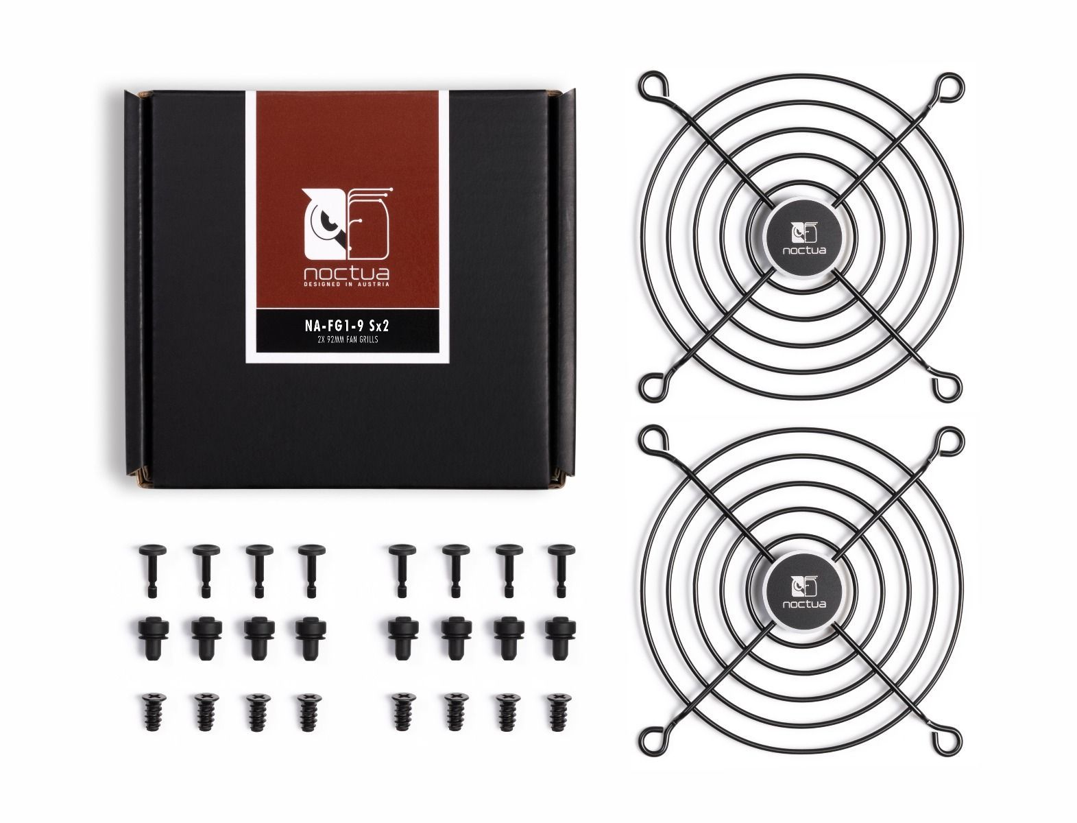 Ventilátor rács Noctua NA-FG1-9 Sx2 logóval 9,2 cm