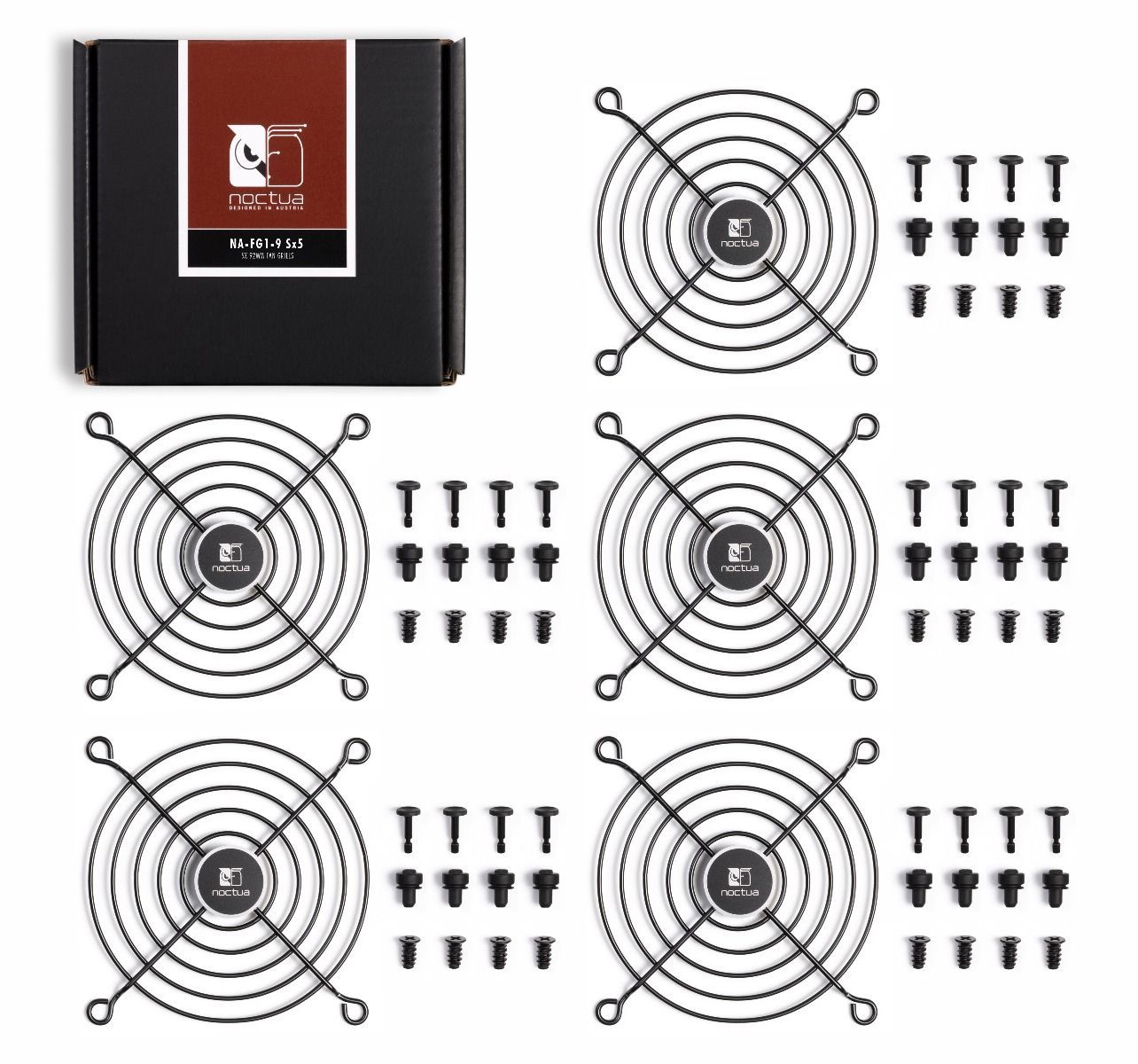 Ventilátor rács Noctua NA-FG1-9 Sx2 logóval 9,2 cm