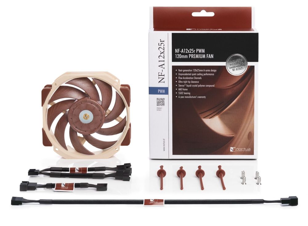 Ventilátor Noctua NF-A12x25r PWM - 120mm