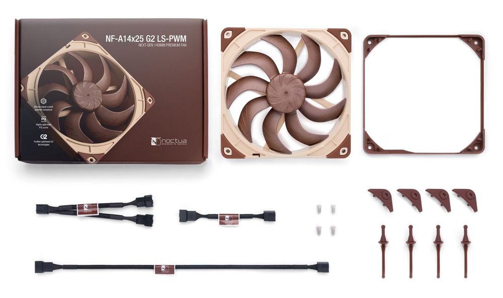 Ventilátor Noctua NF-A14x25 G2 LS-PWM - 140mm