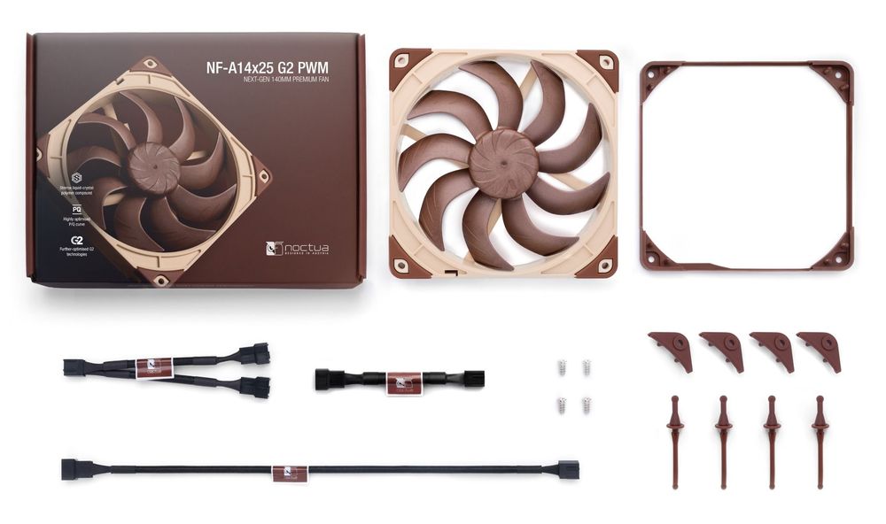 Ventilátor Noctua NF-A14x25 G2 PWM - 140mm