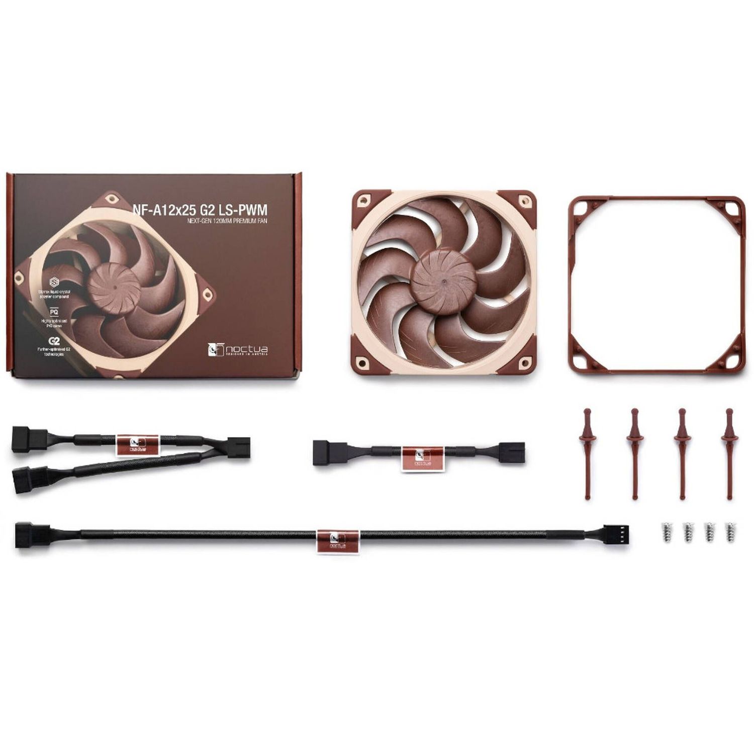 Noctua NF-A12x25 G2 LS-PWM fan - 120 mm