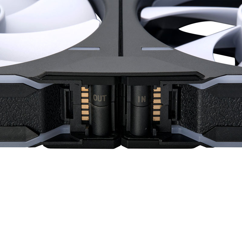 PHANTEKS D30 PWM Reverse Airflow D-RGB Fan - 140mm, black, 3er pack