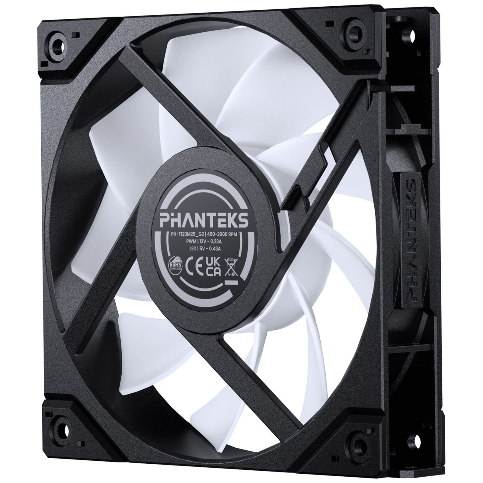 PHANTEKS M25 Gen2 PWM D-RGB fan - 120mm, black