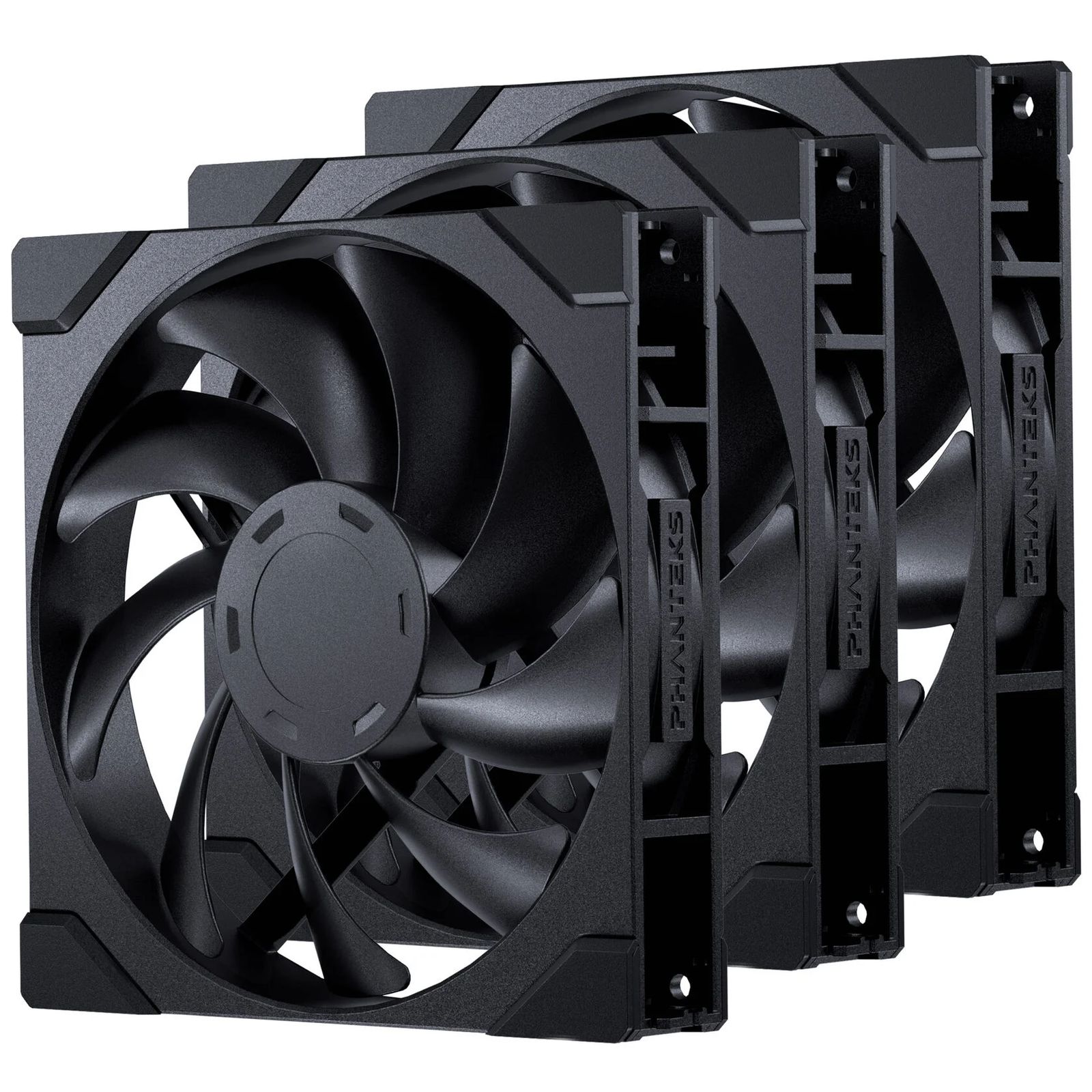 PHANTEKS M25 Gen2 140mm PWM Fan, Black. Retail, 3 Pack