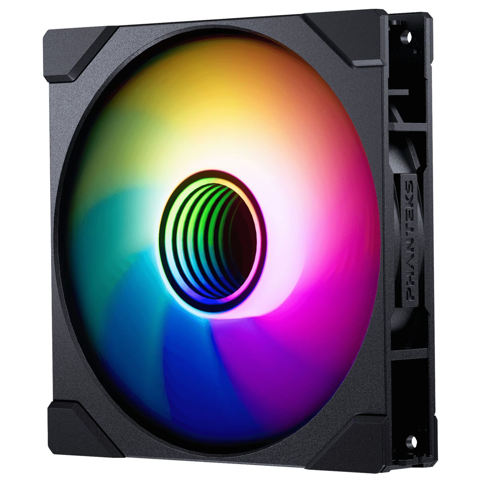 Ventilátor PHANTEKS M25 Gen2 D-RGB PWM, 140mm, fordított légáram, D-RGB, fekete, 3db-os, retail