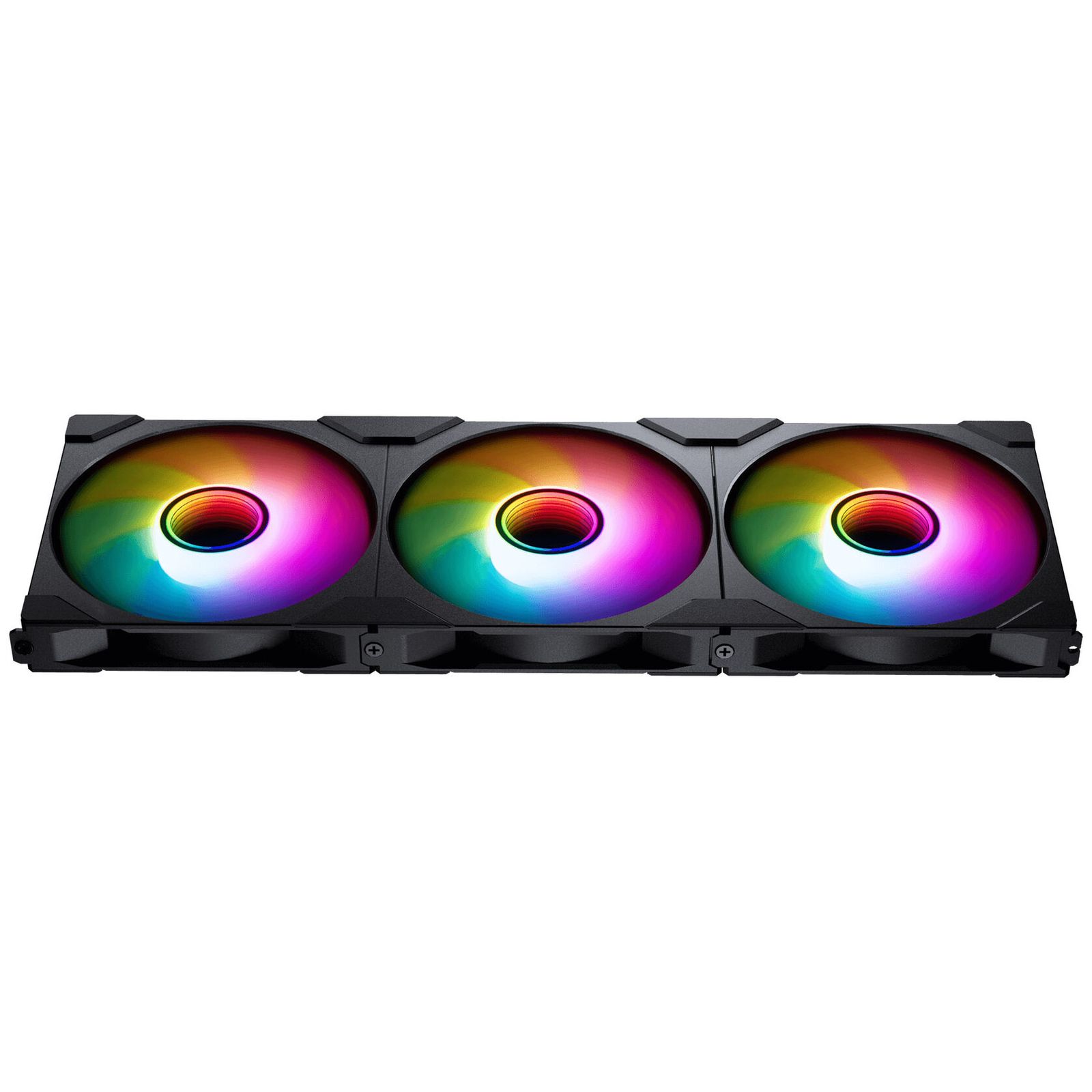 PHANTEKS M25 Gen2 140mm PWM Fan, Reversed Airflow, DRGB, Black, Retail, 3 Pack