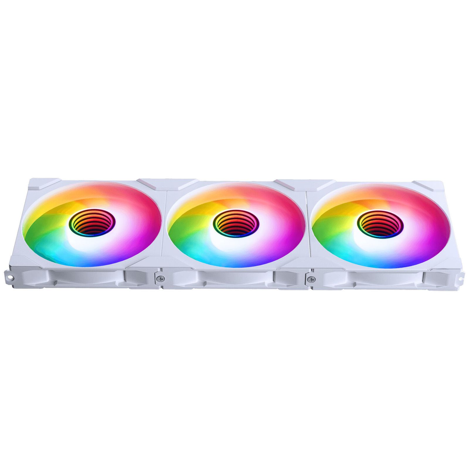 PHANTEKS M25 Gen2 140mm PWM Fan, Reversed Airflow, DRGB, White, Retail, 3 Pack