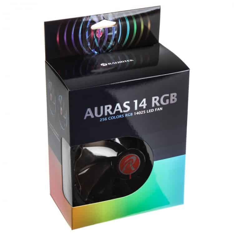 Ventilátor RAIJINTEK Auras 14 14cm RGB LED 2db-os szett + Vezérlő