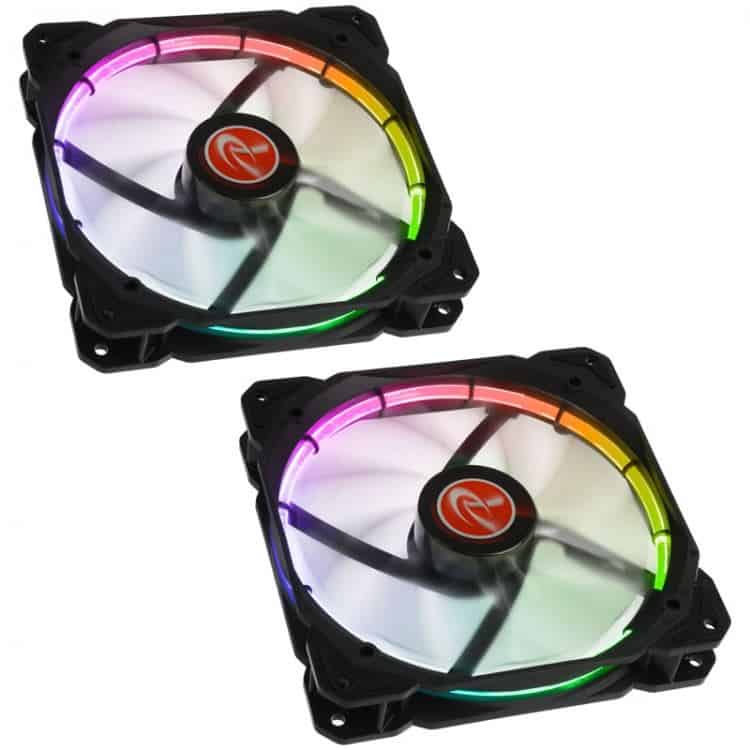 Raijintek Auras 14 RGB LED-Fan 2er Set - 140mm