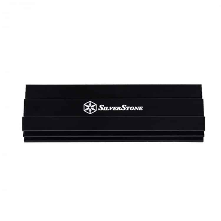 SSD hűtő Silverstone SST-TP02-M2 M.2 hűtőborda Fekete