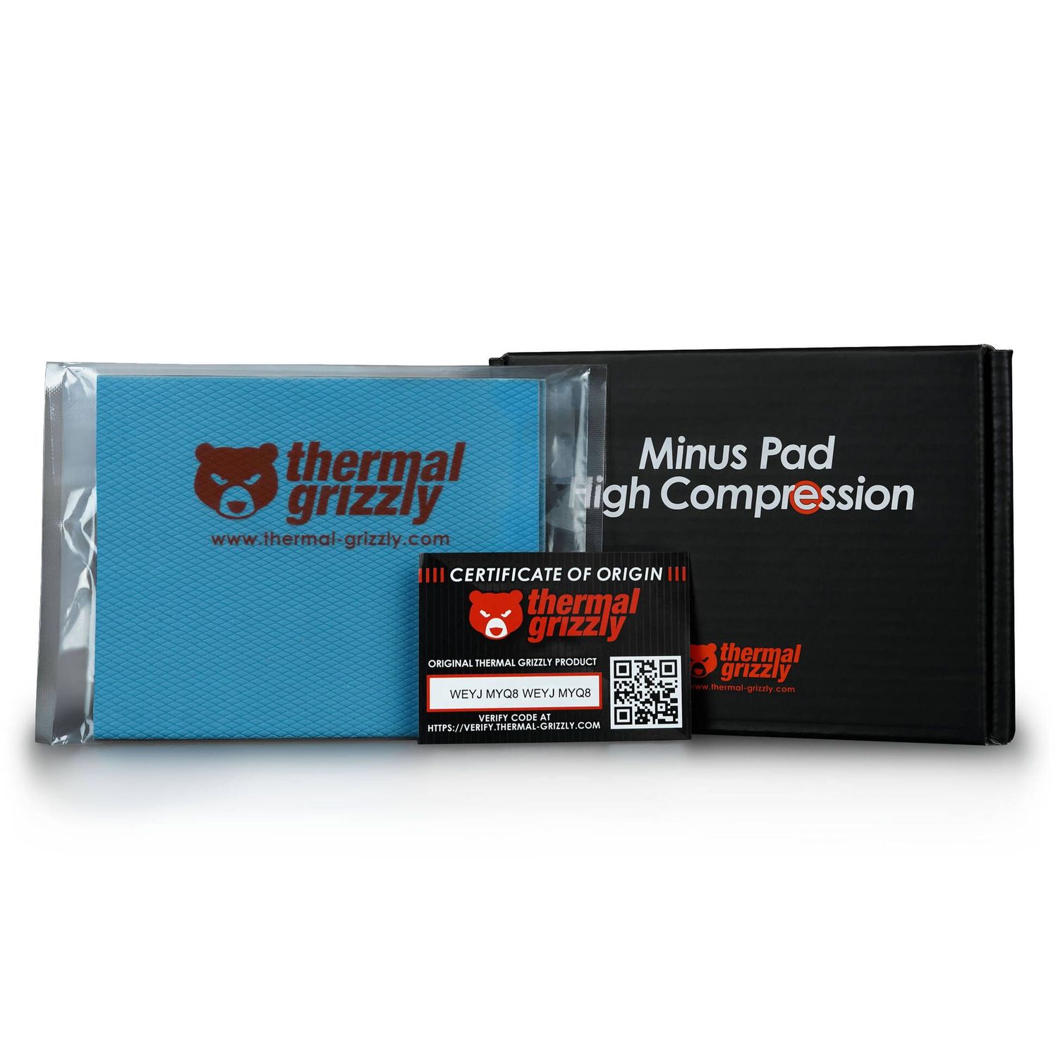 Thermal Grizzly Minus Pad High Compression - 120 x 100 x 2.0 mm, 2 pieces