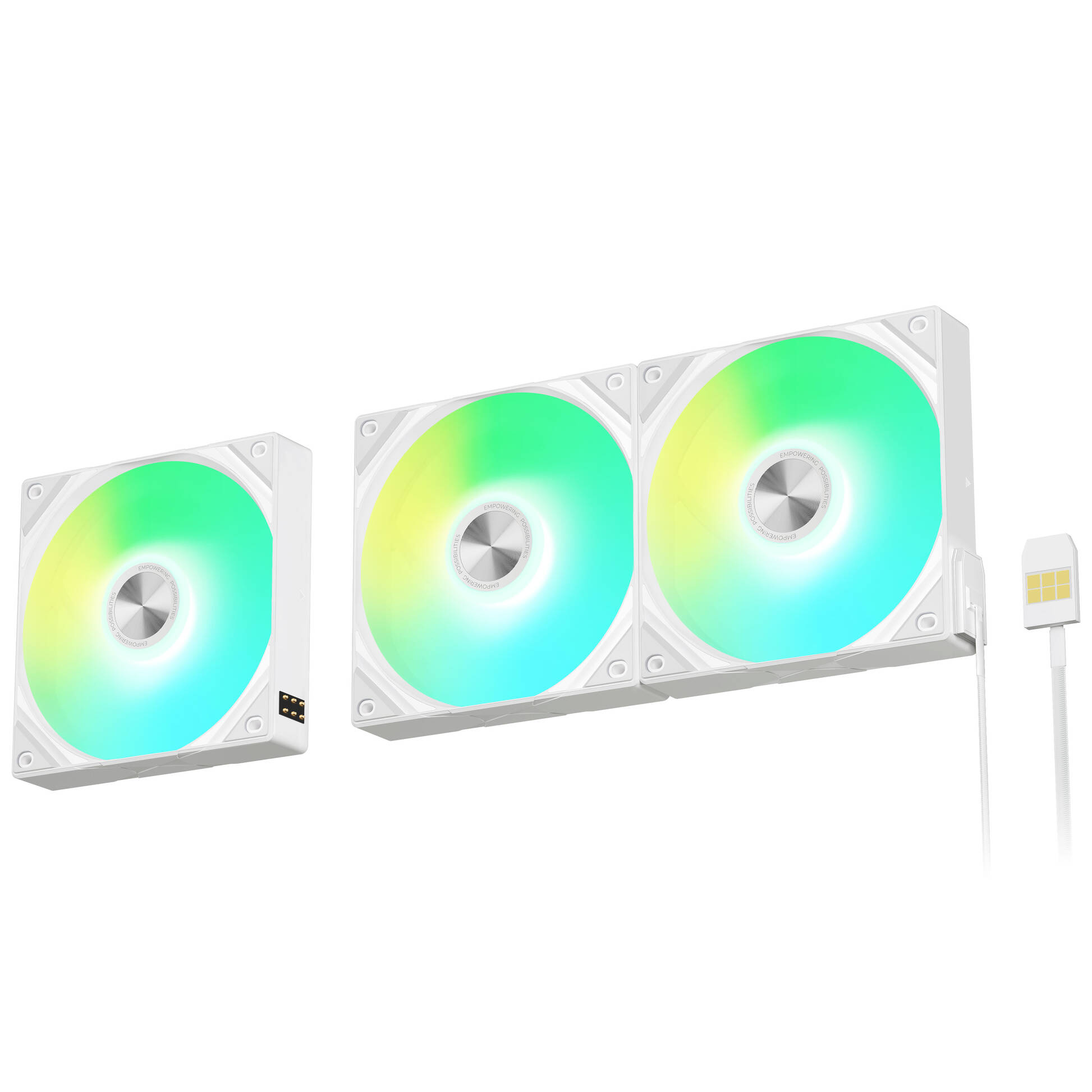 Ventilátor TRYX ROTA SL ARGB - 120 mm, 3darabos, fehér