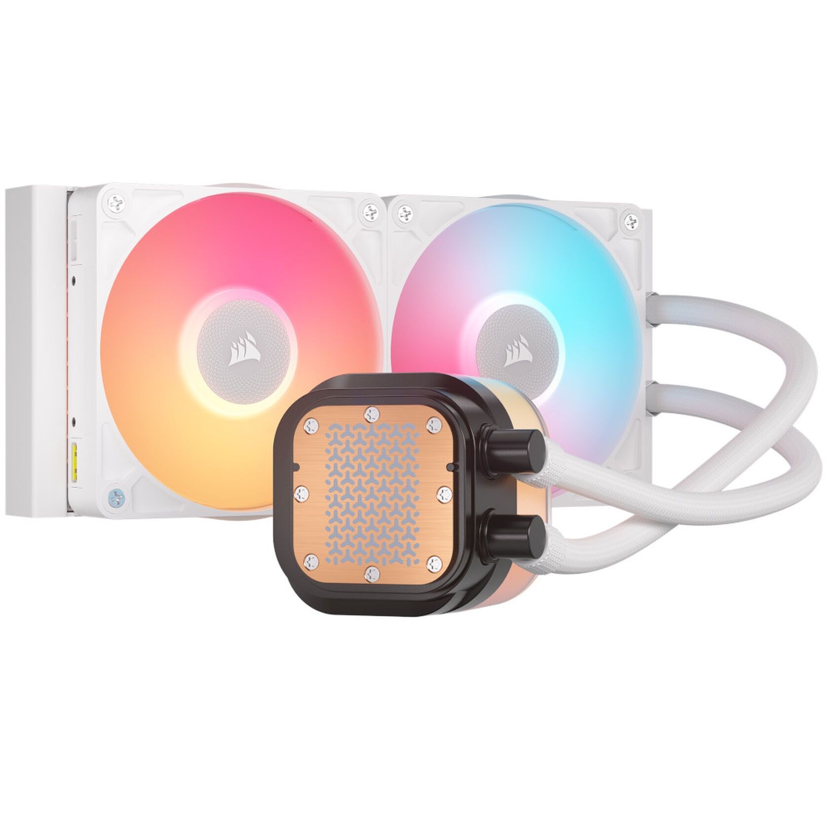 Corsair iCUE LINK Titan 240 RX LCD RGB AIO - 240 mm, white