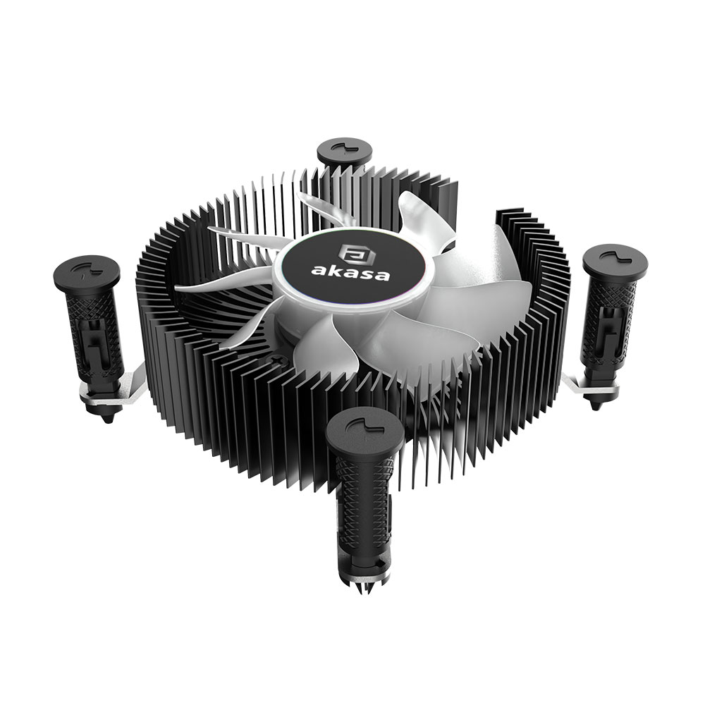 Akasa SOHO H4, Premium CPU cooler,4 Heatpipes,aRGB fan,Black fins 120 mm