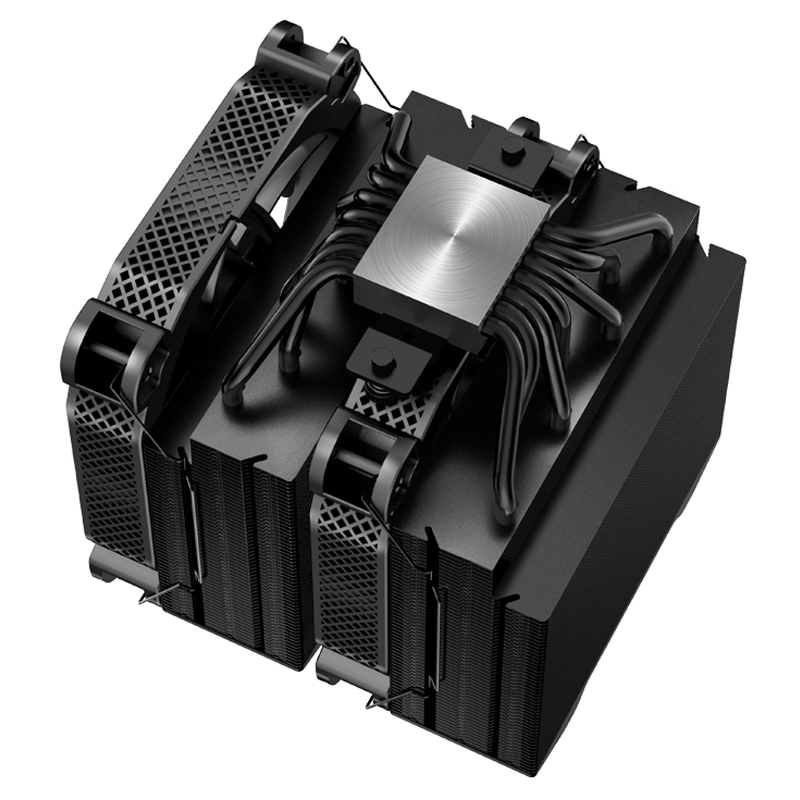 Processzor hűtő Jonsbo HX7280 Fekete PWM 2x 14cm