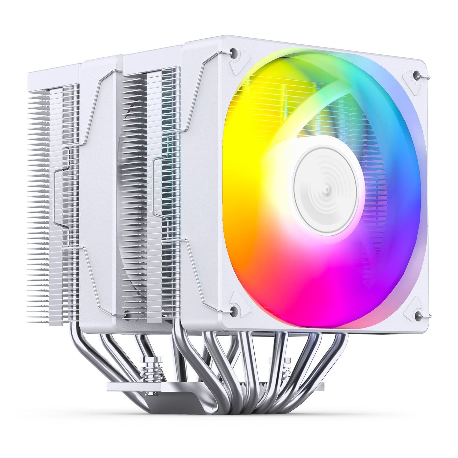 Processzor hűtő Jonsbo CR-3000E ARGB Dual torony, 2x120mm venti, Fehér