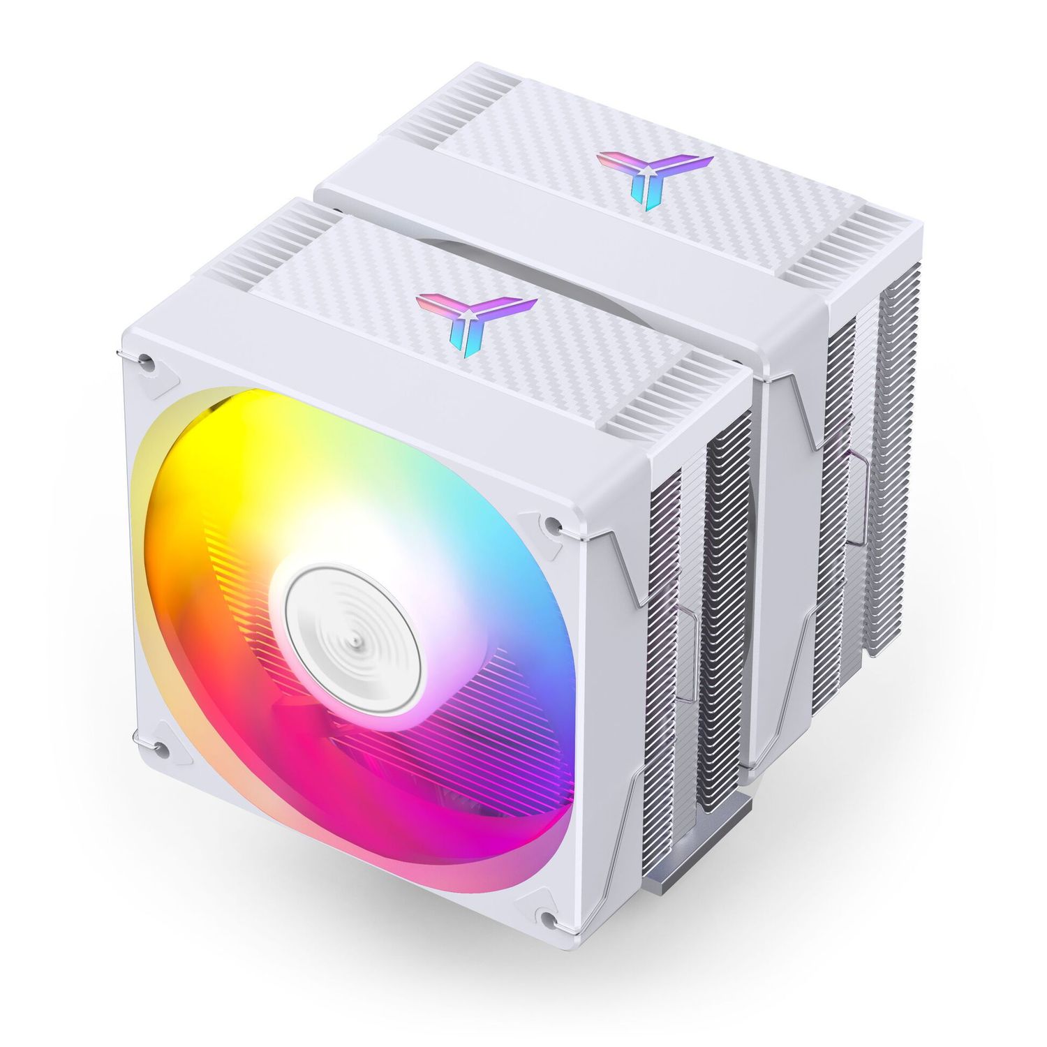 Processzor hűtő Jonsbo CR-3000E ARGB Dual torony, 2x120mm venti, Fehér