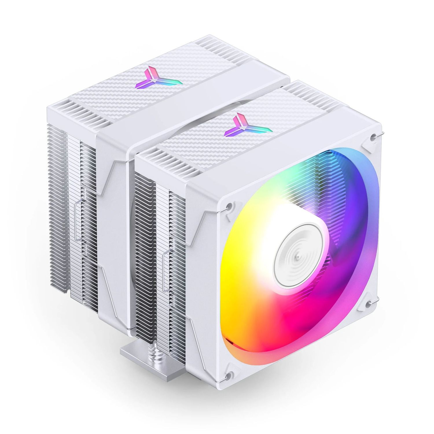 Processzor hűtő Jonsbo CR-3000E ARGB Dual torony, 2x120mm venti, Fehér